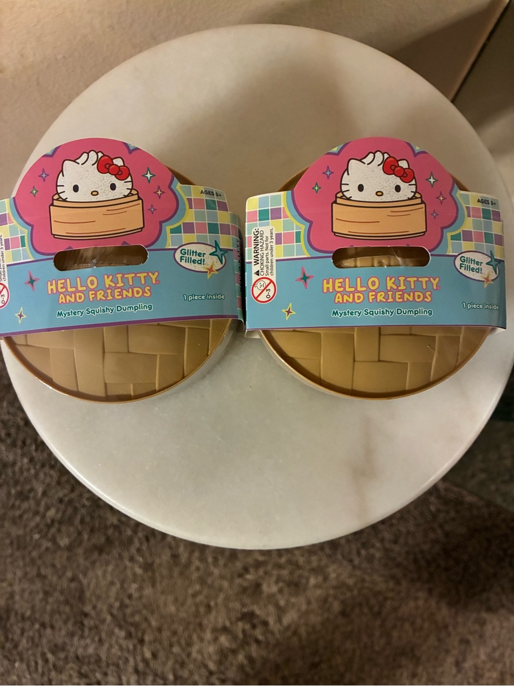 Sanrio Hello Kitty Mystery Squishy Dumpling Toy - Pink & Tan Packaging